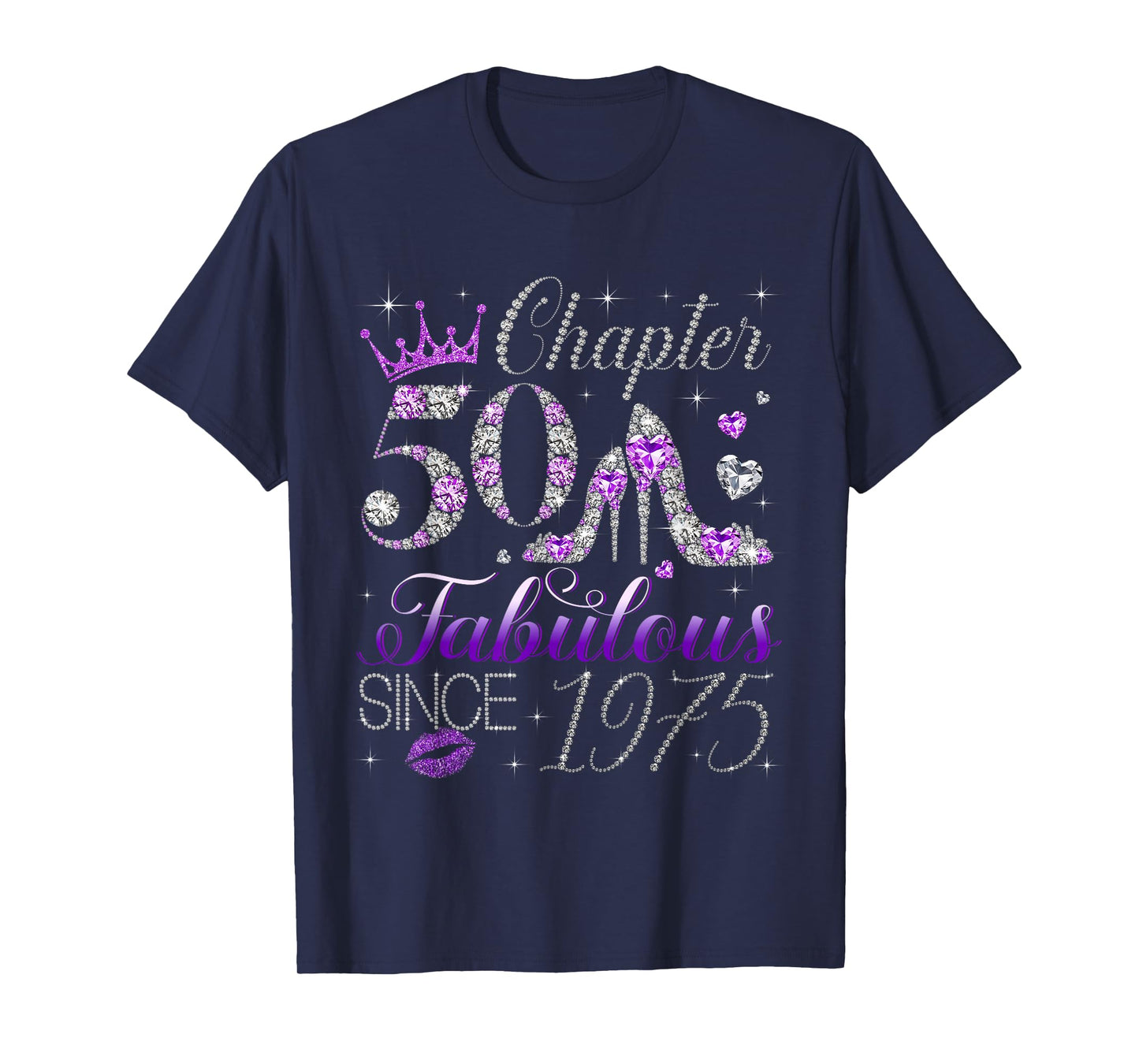 Chapter 50 Fabulous Since 1975 50Th Birthday Women Girls T-Shirt