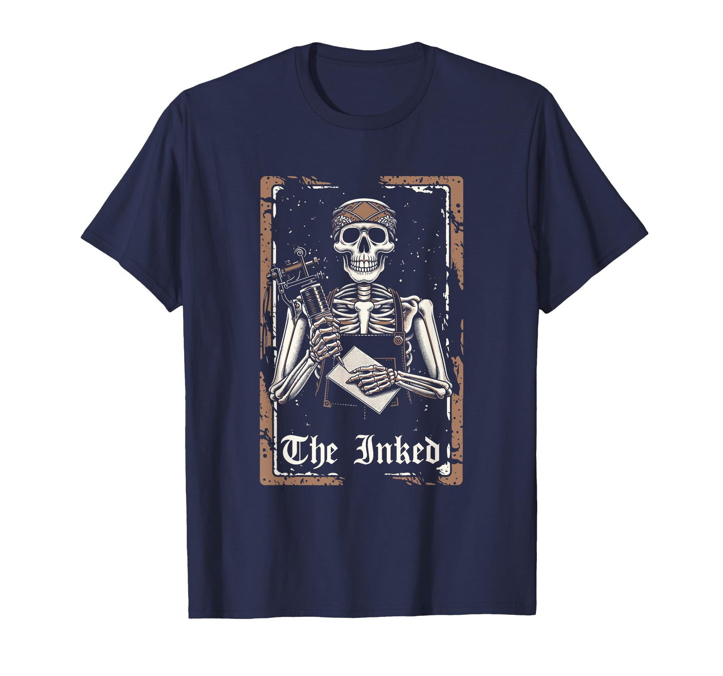 Tattoo Artist Tattooist Tattoos - Skeleton Tarot Card T-Shirt