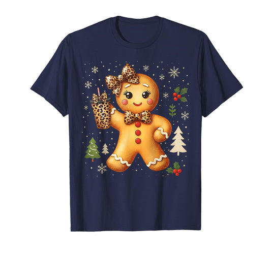 Cute Gingerbread Christmas Snow Xmas Gifts for Men Women Kid T-Shirt