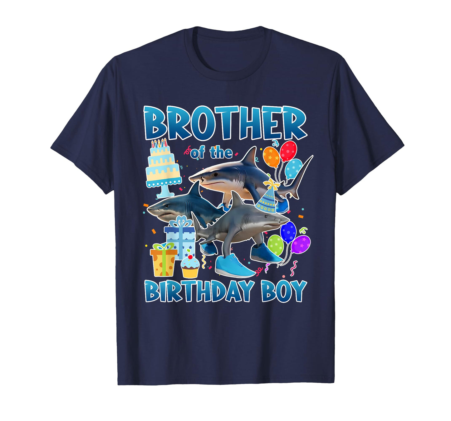 Brother Of The Birthday Boy Tralalero Tralala Family T-Shirt