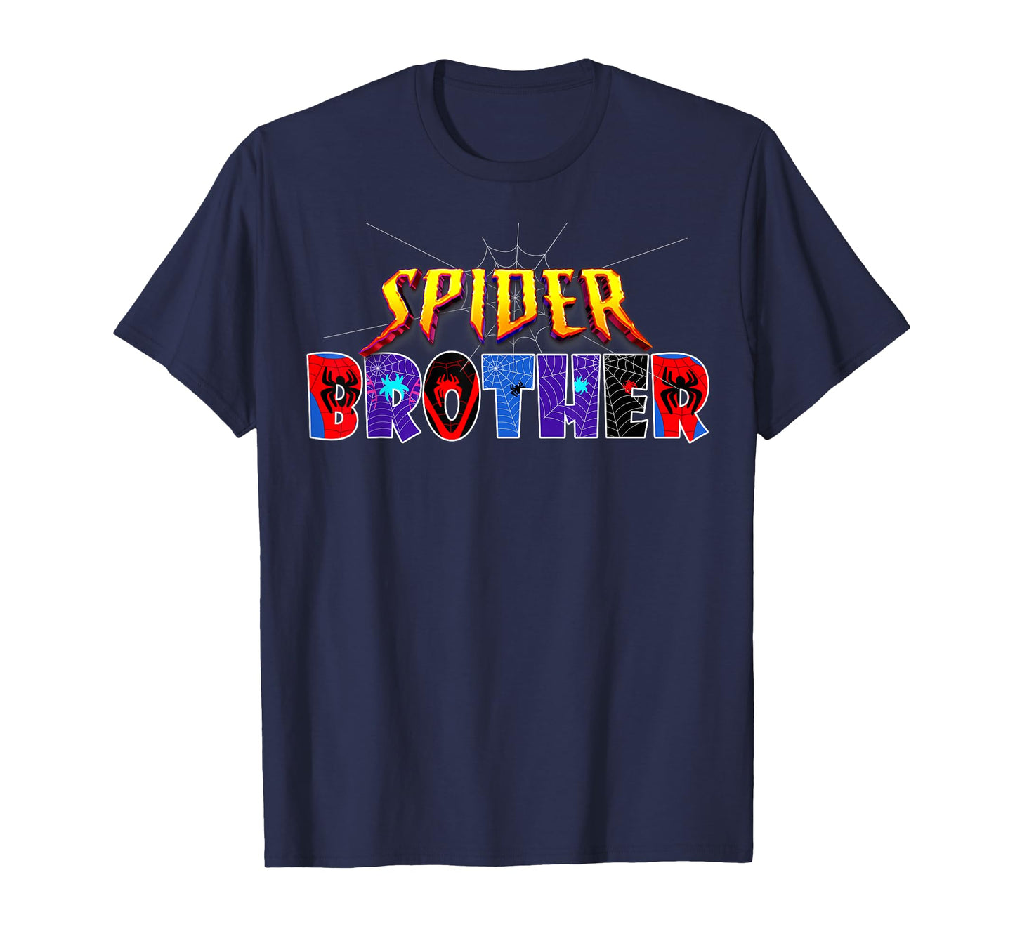 Spider Brother Shirt Birthday Family Funny Halloween Costume T-Shirt