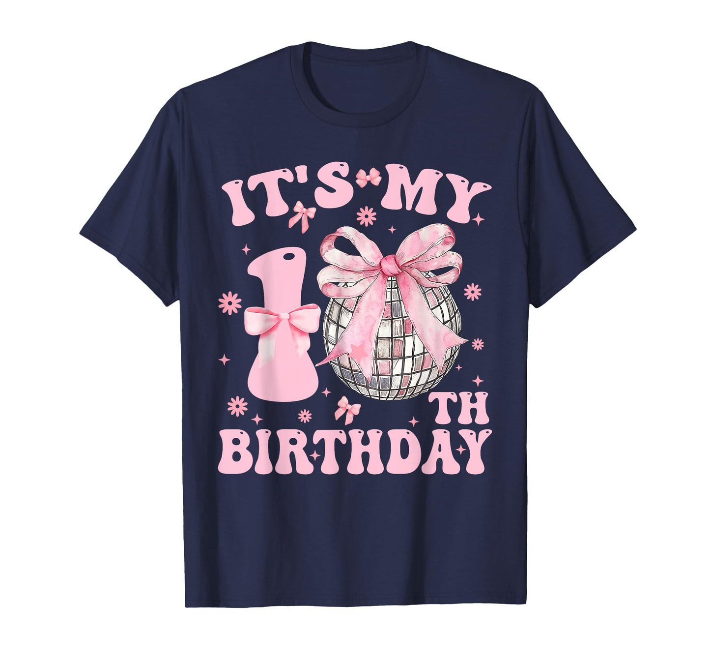 Birthday Party It's My 10th Birthday Girls Coquette Bow T-Shirt