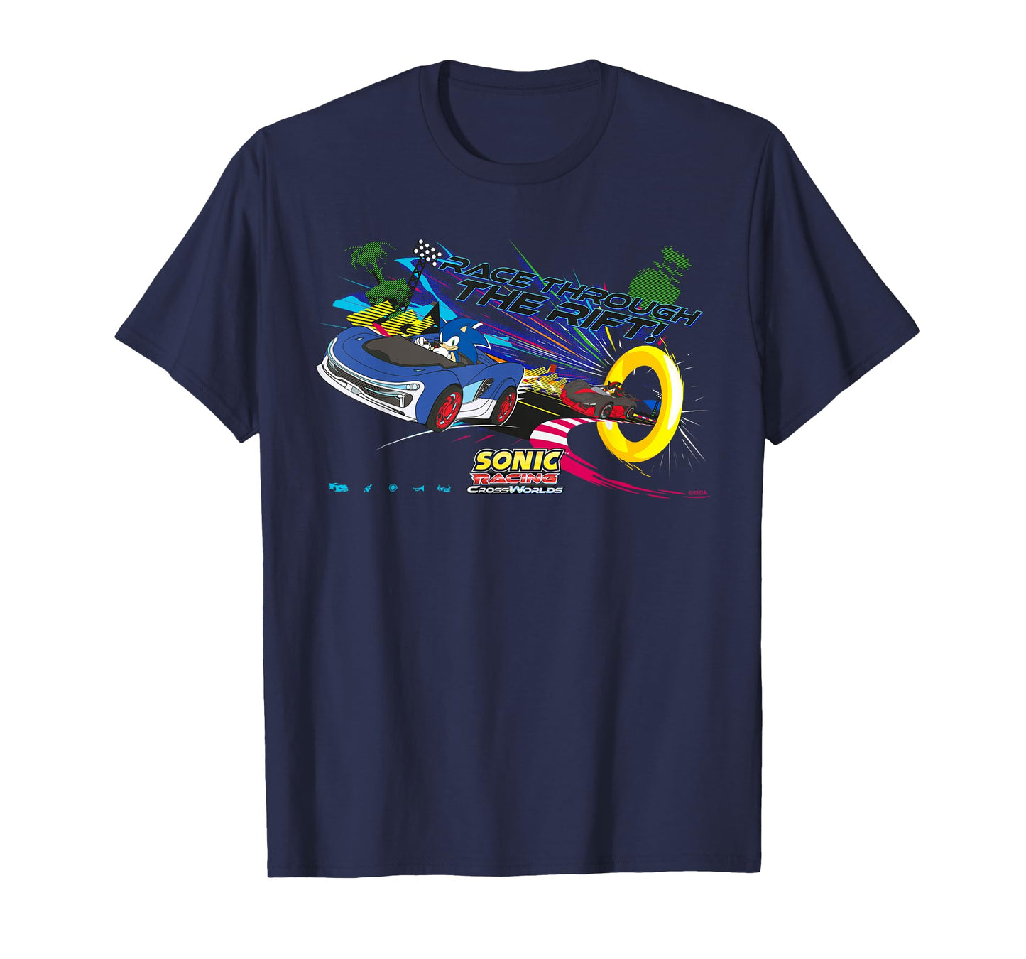 Sonic Racing CrossWorlds - Race Through The Rift T-Shirt