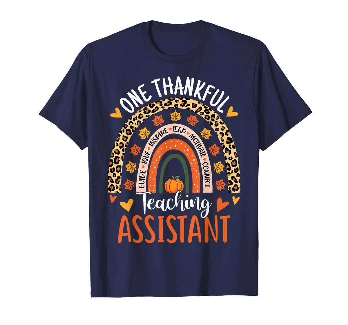 One Thankful Teaching Assistant Thanksgiving Teacher Aide T-Shirt