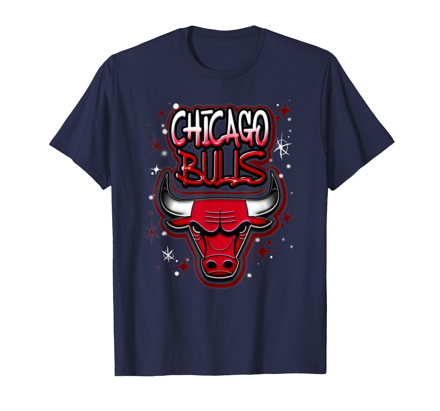 NBA Chicago Bulls Airbrush Logo T-Shirt