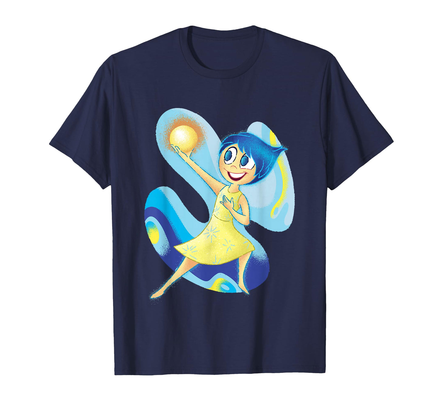 Disney Pixar Inside Out 2 Joy Happy Memories Distressed Logo T-Shirt