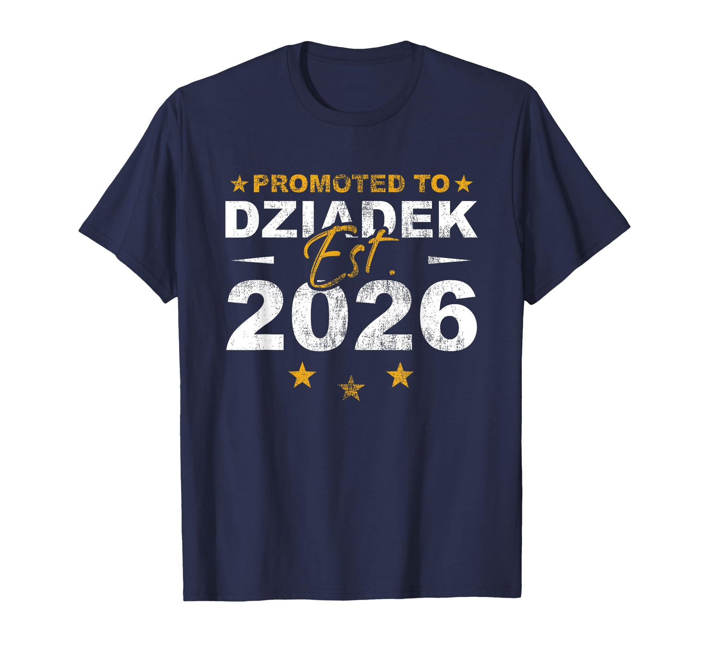 Promoted to Dziadek 2026 Funny New Grandpa Reveal T-Shirt