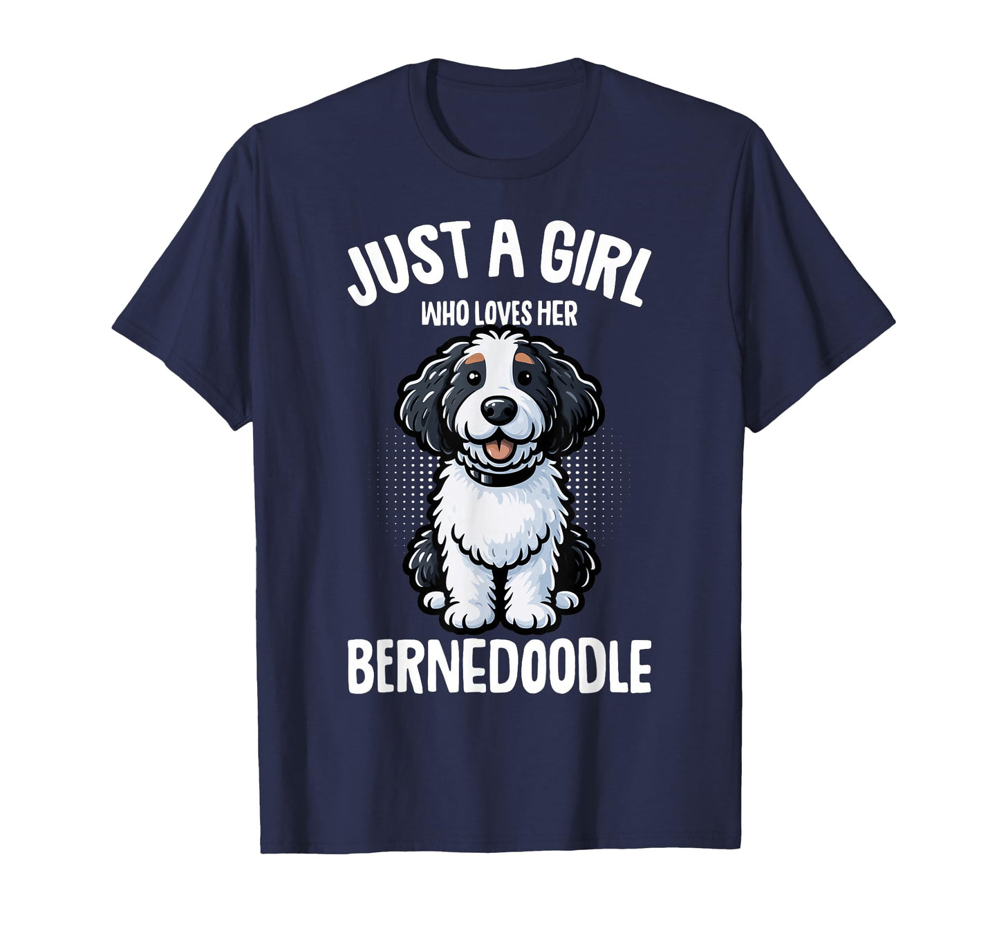 Just a Girl Who Loves Her Bernedoodle Dog Kids T-Shirt
