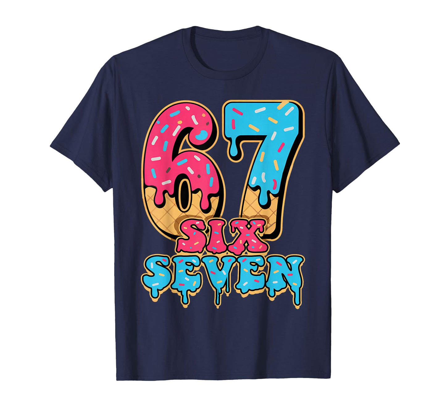 Baseball Drip Number 67 Player Or 67th Birthday T-Shirt