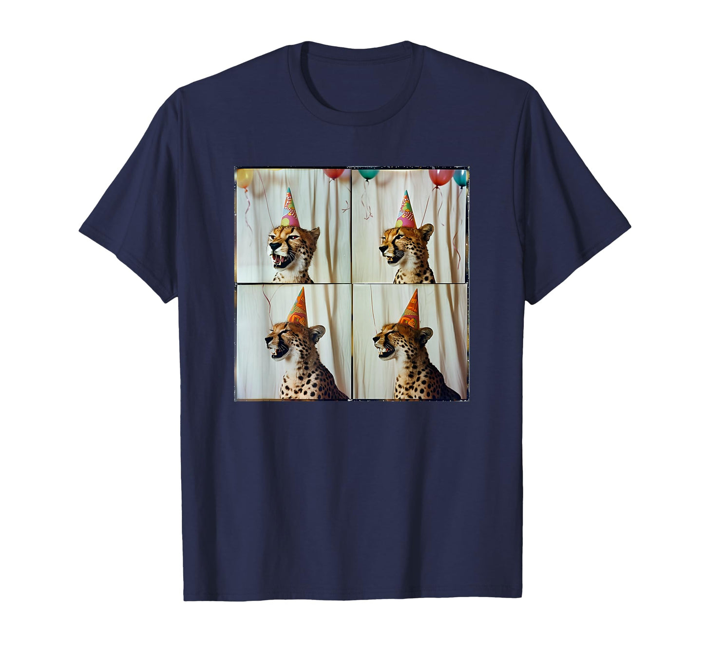 African Cheetah Lover Colorful Safari Animal Birthday T-Shirt