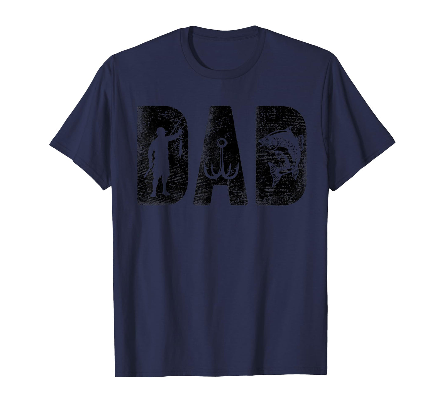 Fishing Dad Birthday Classic Bold Font Fish Daddy T-Shirt