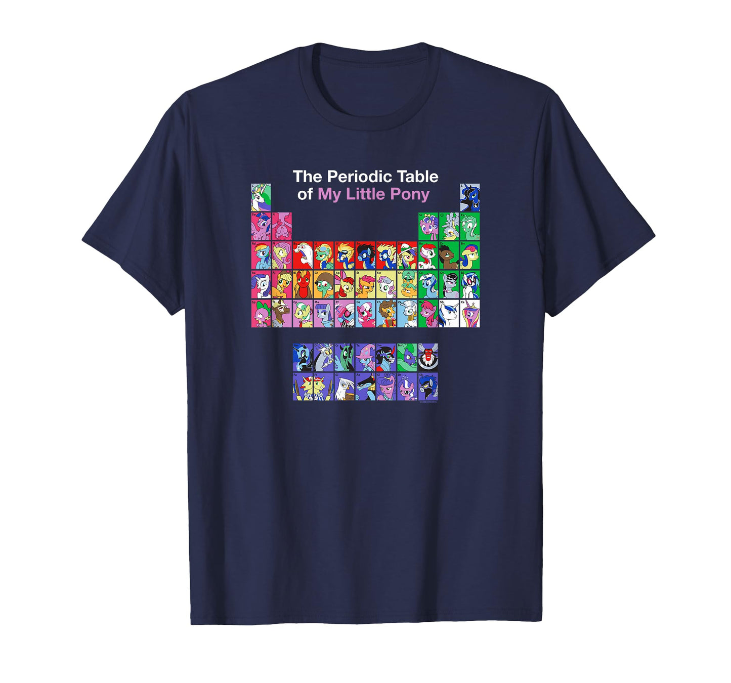 My Little Pony: Friendship Is Magic Periodic Table Retro T-Shirt