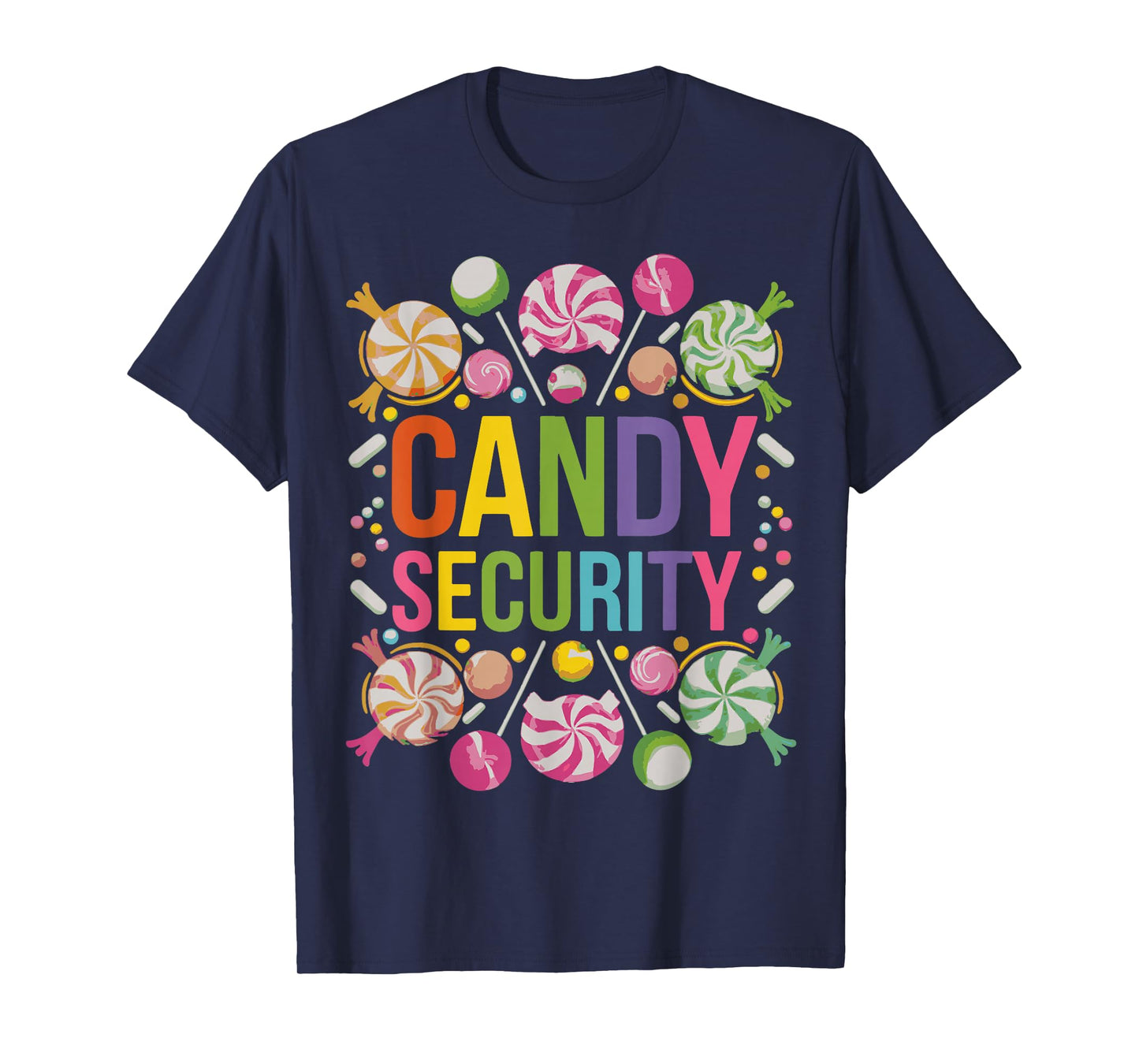 Candy Security Candyland Halloween Costume Kids Teens Adult T-Shirt