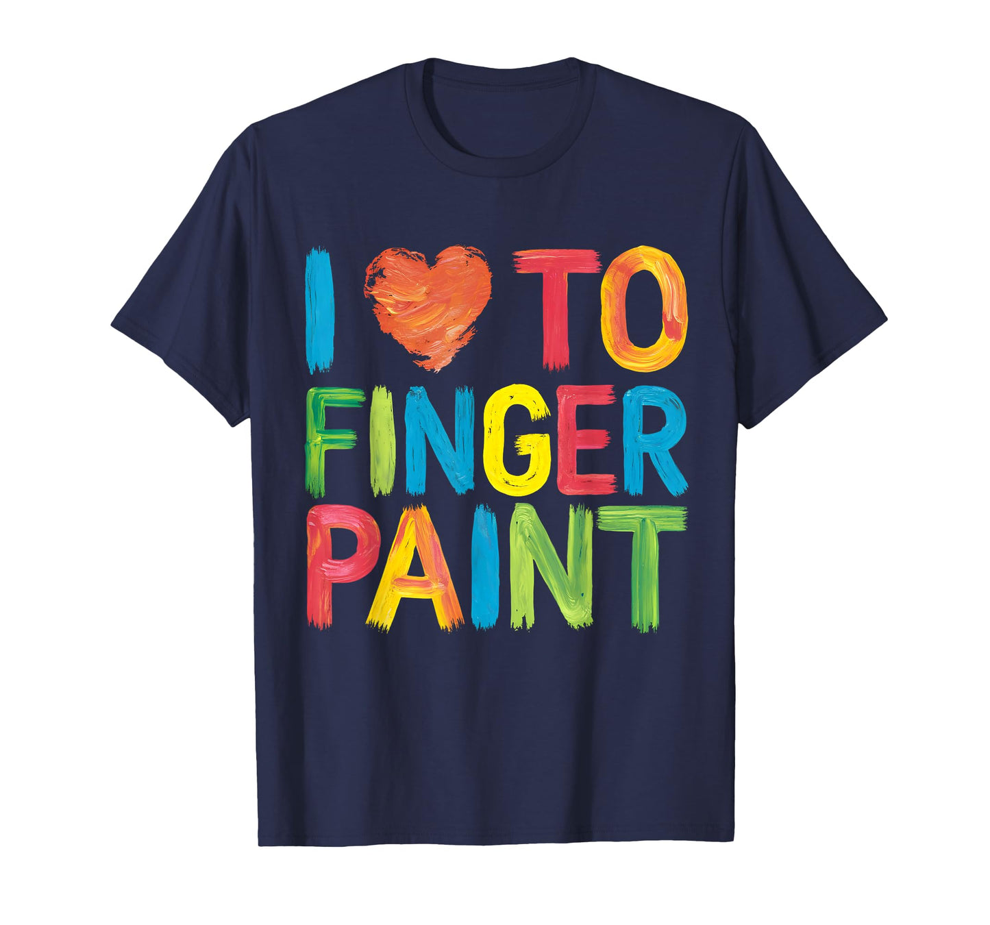 I Heart Love To Finger Paint Cute Couple Valentine T-Shirt