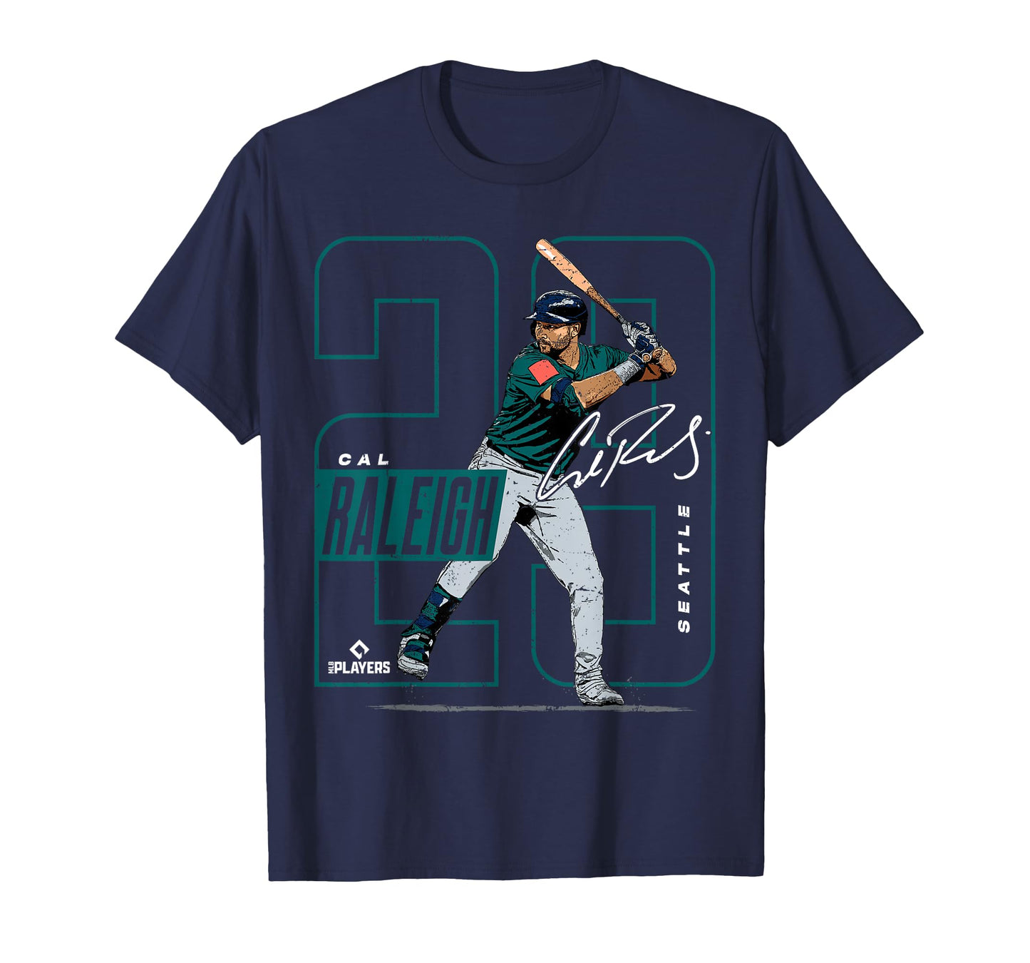 Cal Raleigh | Seattle MLB Baseball Players | MLBCRA202M T-Shirt