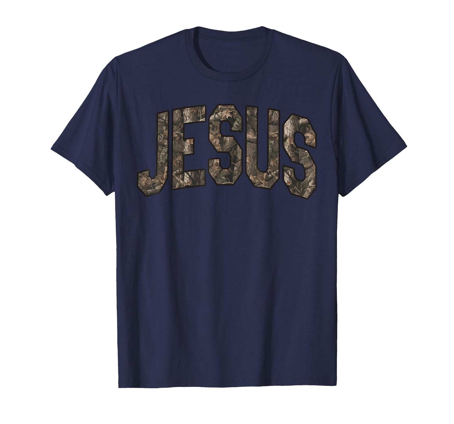Camo Jesus King Christian God Praise Aesthetic Son Brother T-Shirt