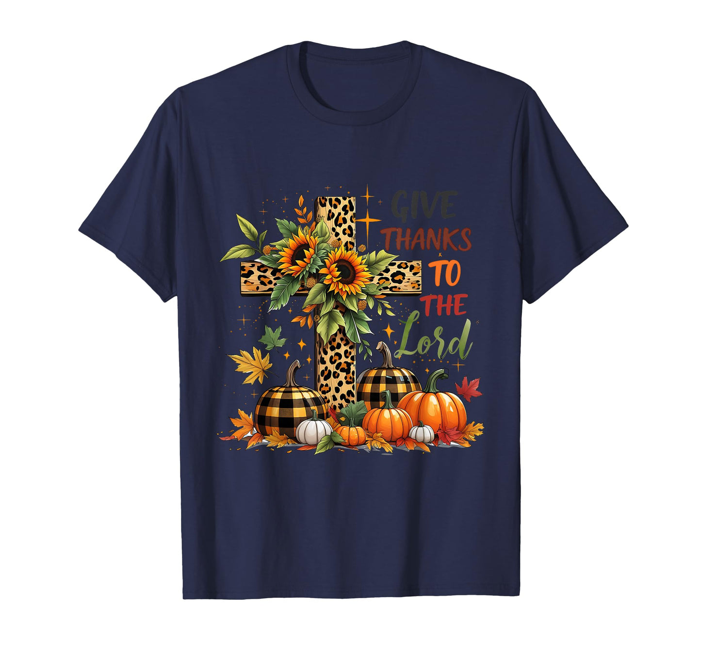Thanksgiving Coquette Give Thanks to The Lord Fall Pumpkin T-Shirt