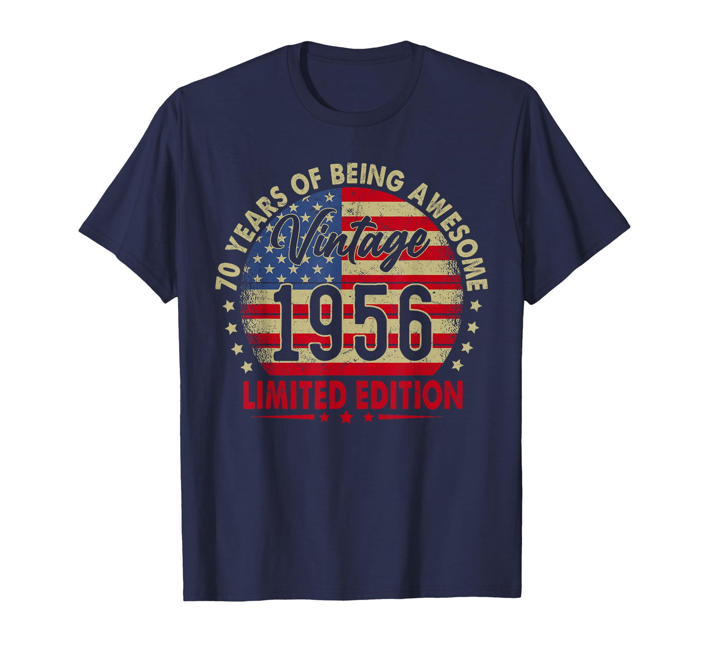 Vintage 1956 Limited Edition 70th Birthday 70 Years Old T-Shirt