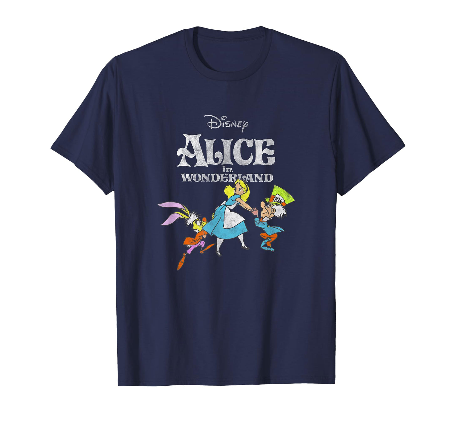 Disney Alice In Wonderland Alice Mad Hatter March Hare T-Shirt