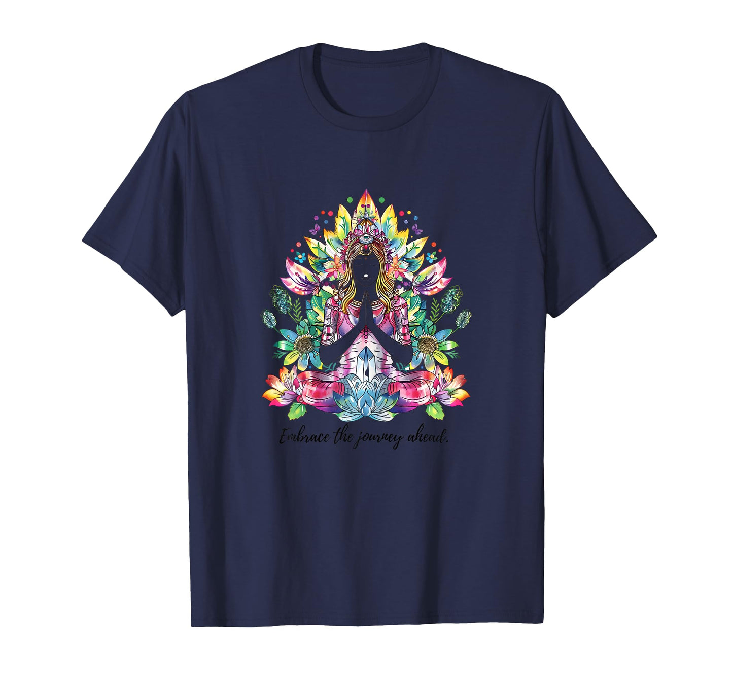Mindful Meditation Accessory Set - Zen Mantra Cards & Yoga T-Shirt