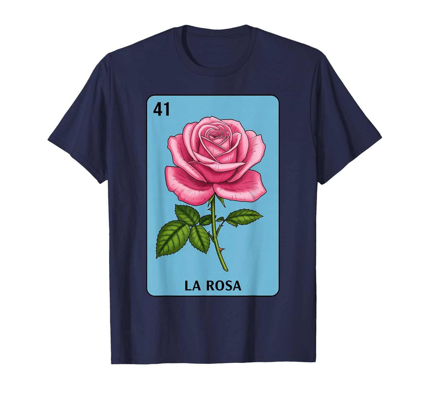 La Rosa Card Mexican Lottery Mexico Men Women Kids T-Shirt