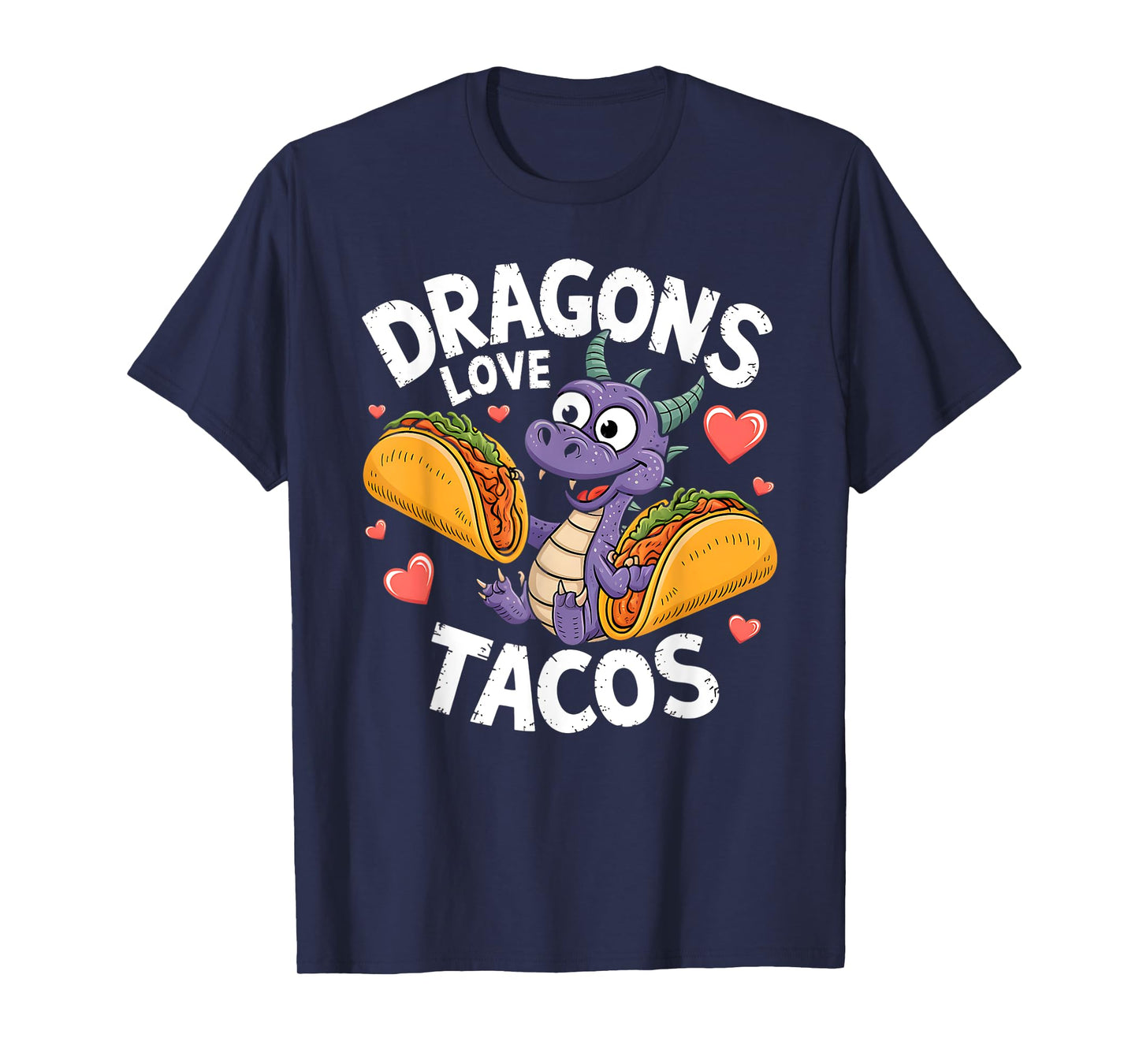 Cute Cinco De Mayo Dragons Love Tacos Mexican Food Kids Boys T-Shirt
