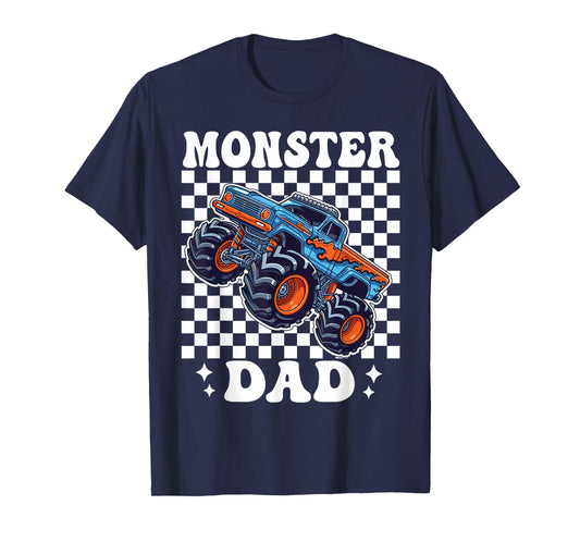 Monster Truck Dad Family Matching Monster Trucks Birthday T-Shirt