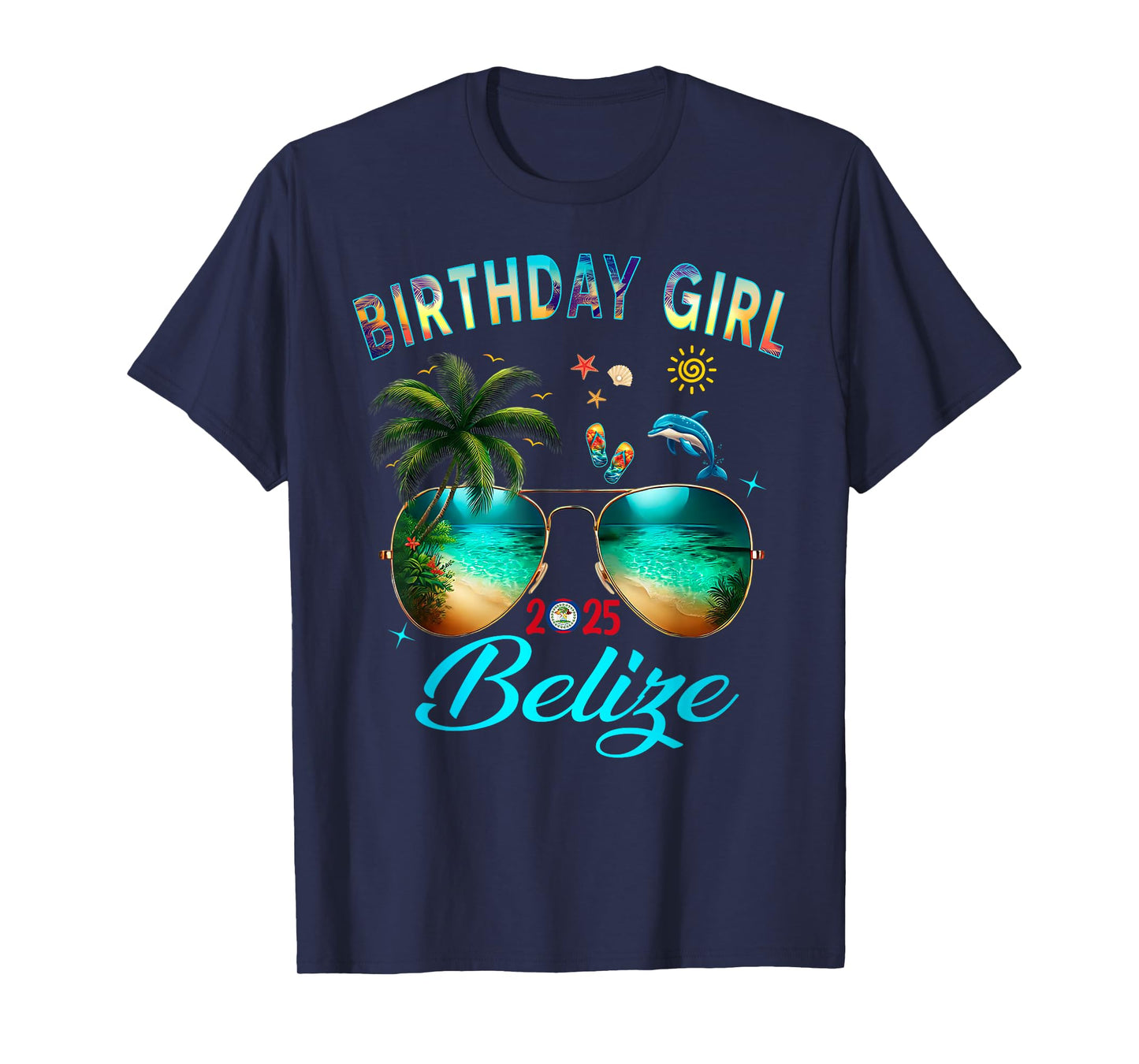 Belize Birthday Besties Trip 2025 Vacay T-Shirt