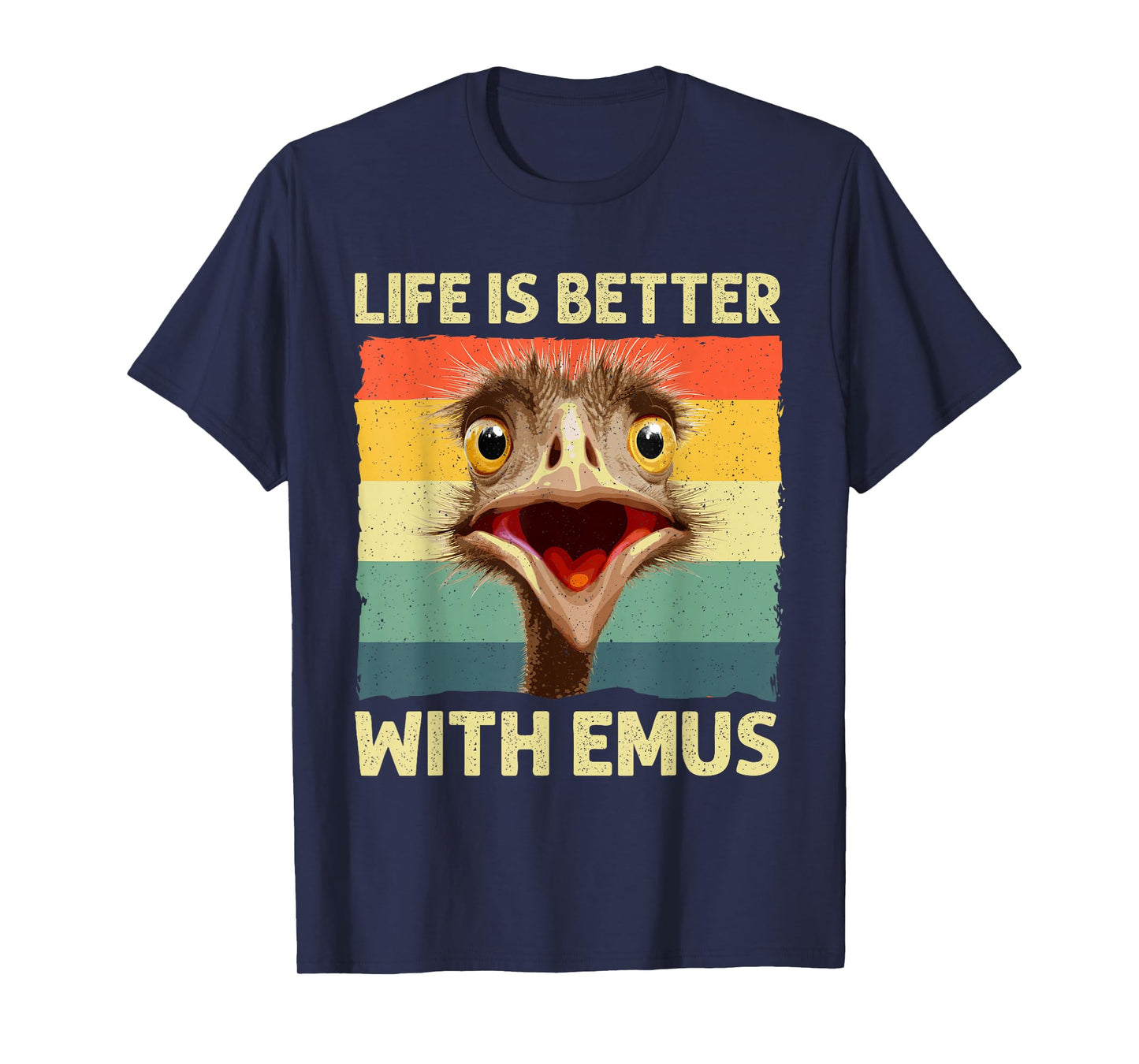 Cool Emu Art For Men Women Australia Bird Animal Emu Lover T-Shirt