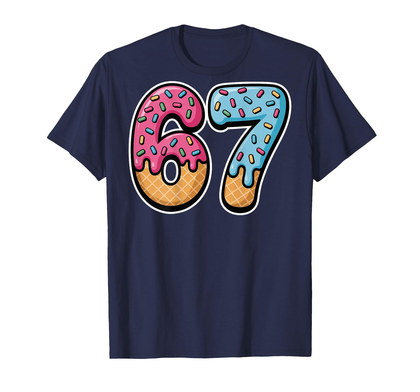 67 Ice Cream Drip (Back only) T-Shirt
