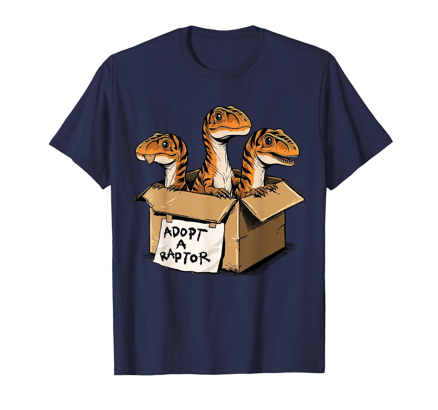 Raptor Shirt Adopt A Raptor Box Funny Dinosaur Adoption T-Shirt