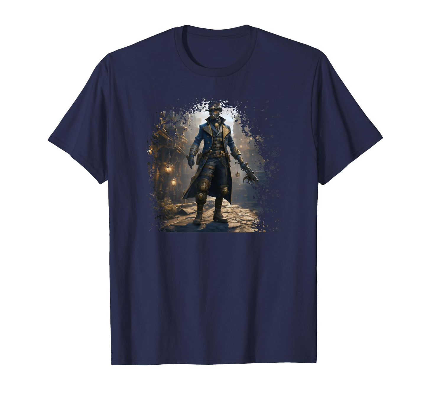 Victorian Steam Punk Assassin And Steampunk World Aesthetic T-Shirt