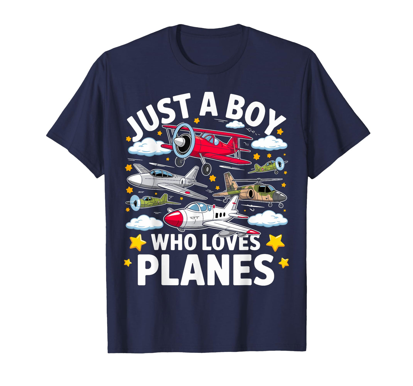 Aircraft Lovers Just A Boy Who Loves Planes Airplane T-Shirt