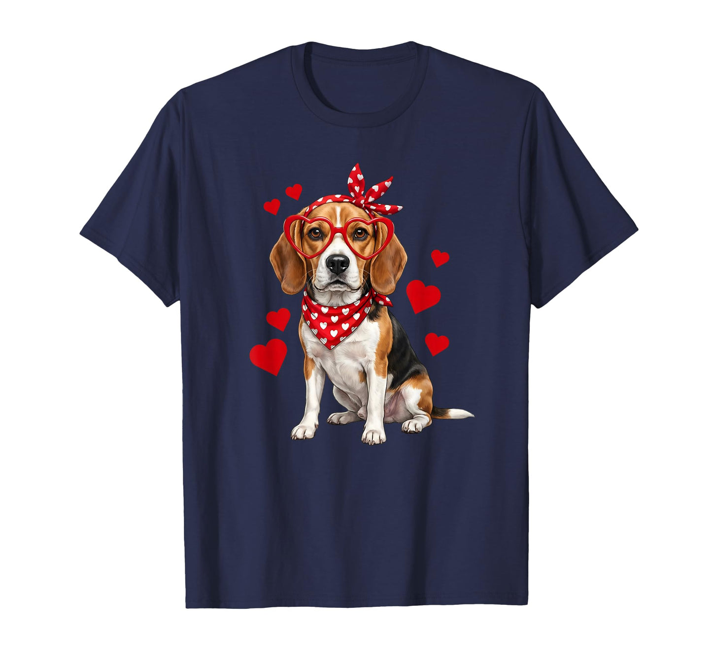 Beagle Valentines Day Dog Lover Heart T-Shirt