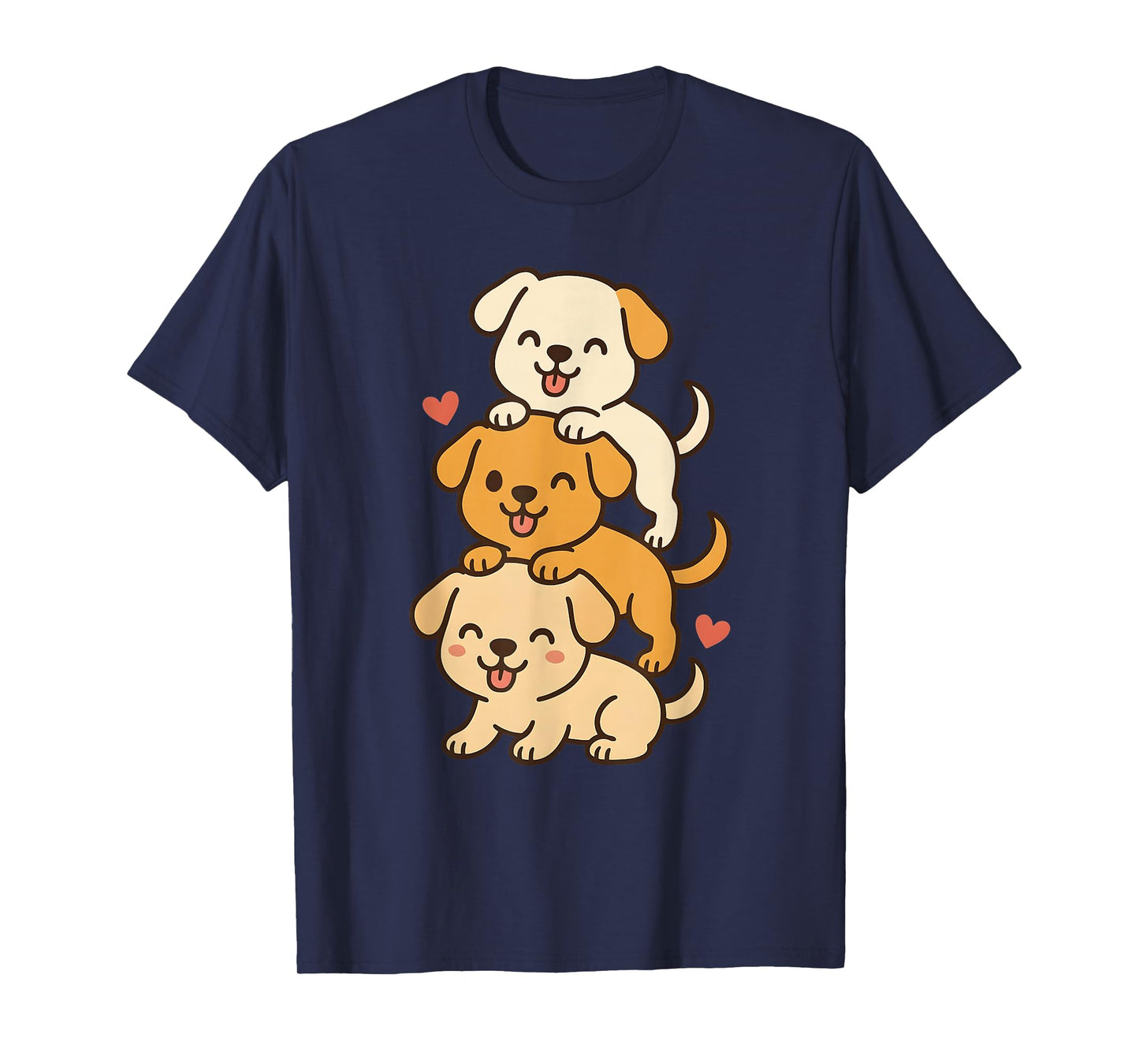 Cute Kawaii Puppies Neko Funny Dog Lover Gift Women Girl T-Shirt