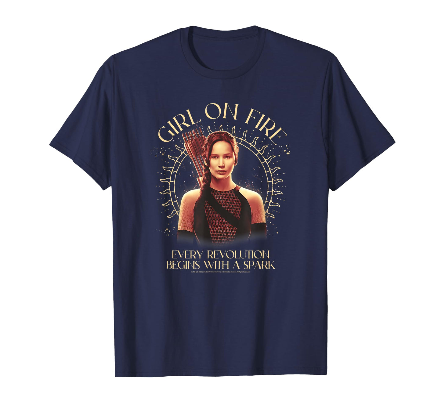 The Hunger Games Girl on Fire Celestial Tarot Movie T-Shirt