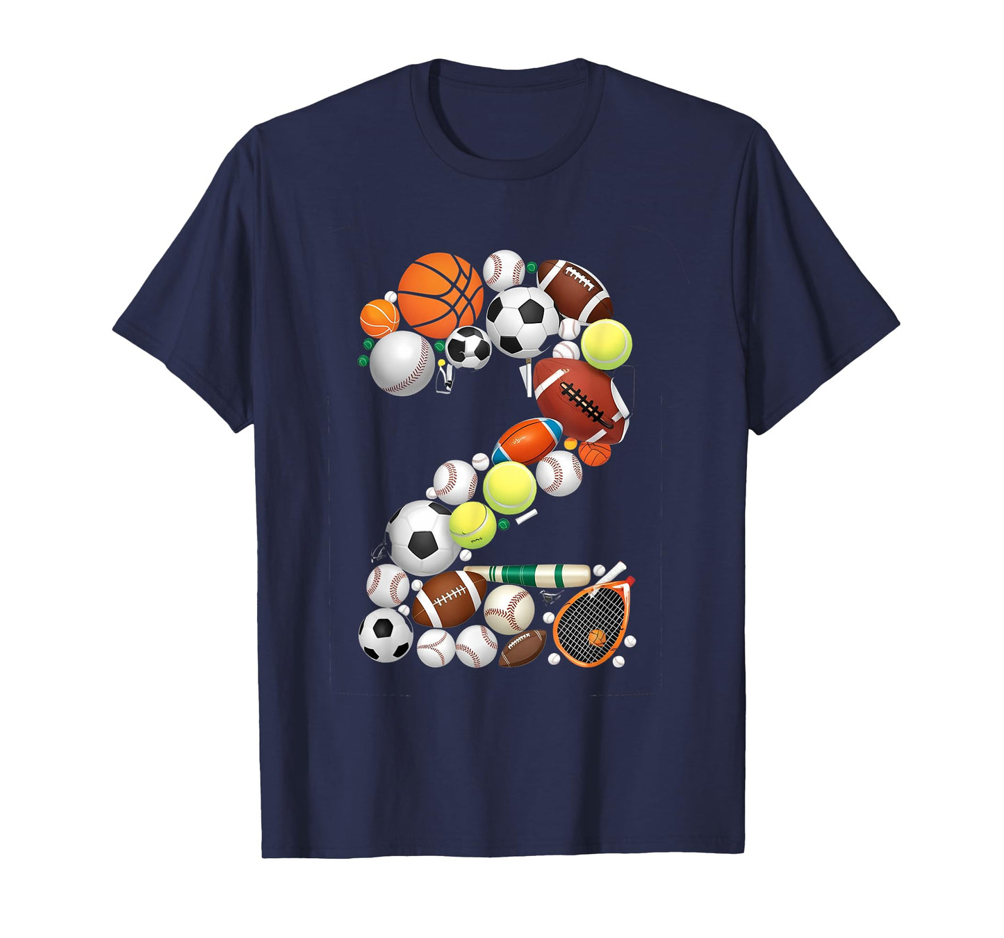 Born 2 Ball Sports Lover Multi-Sport design T-Shirt