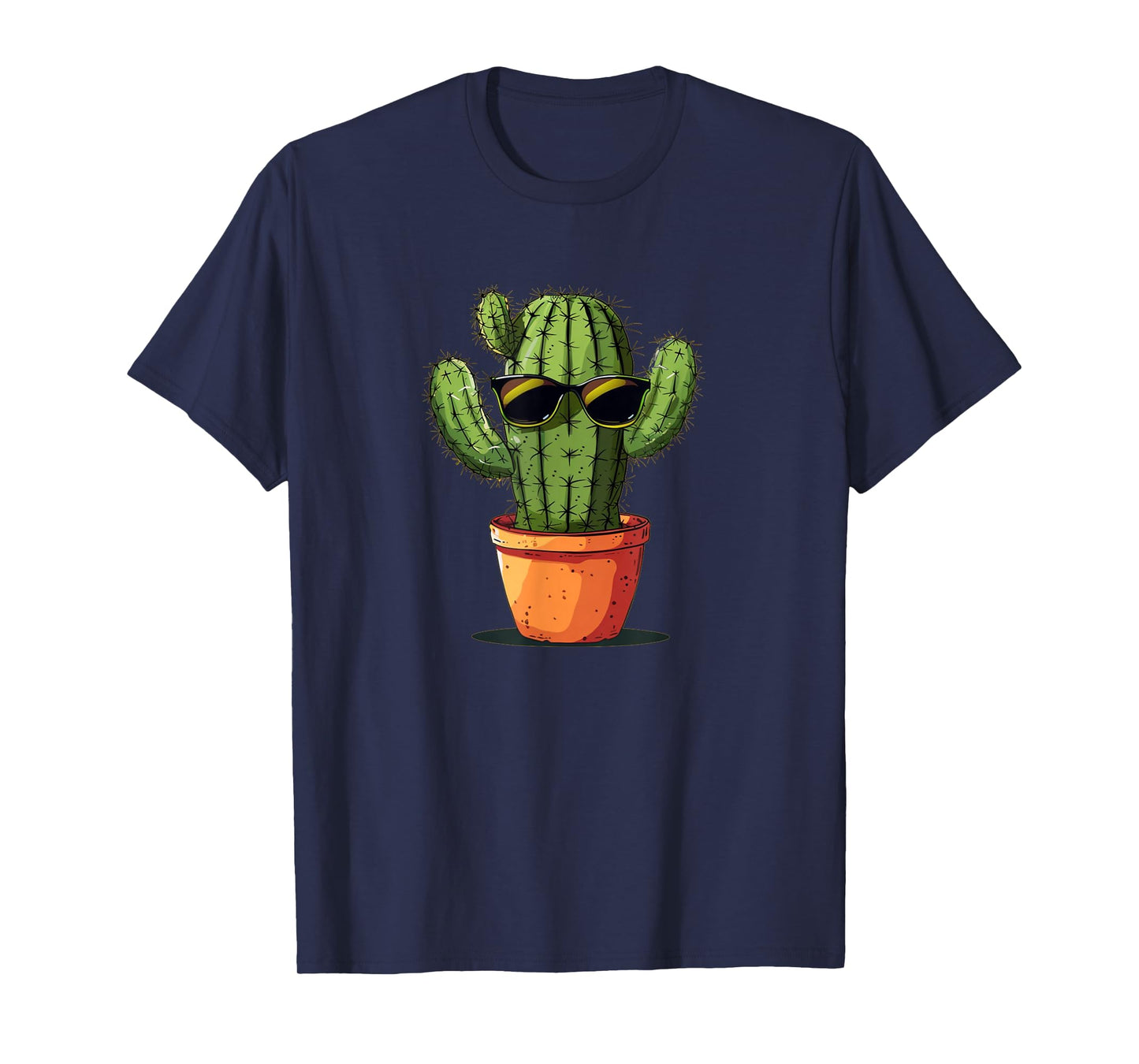 Cool Cactus Face with Sunglasses for Desert Cacti Lovers T-Shirt