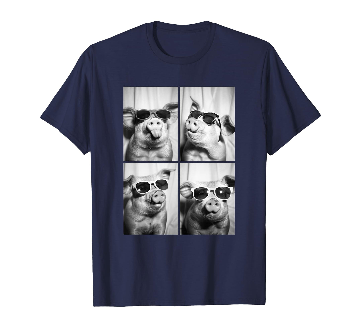 Funny Pigs with Sunglasses Cool Farm Animals Animal T-Shirt
