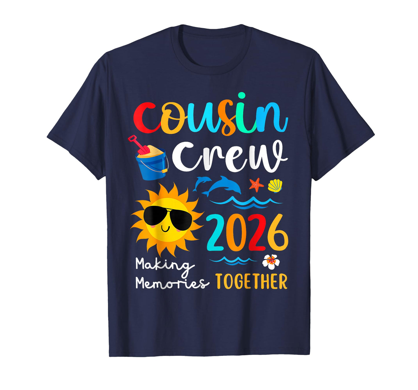 Cousin Crew 2026 Summer Vacation Beach Family Trips Matching T-Shirt
