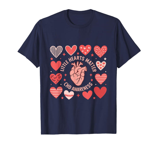 Heart Anatomy Valentine Little Hearts Matter CHD Awareness T-Shirt