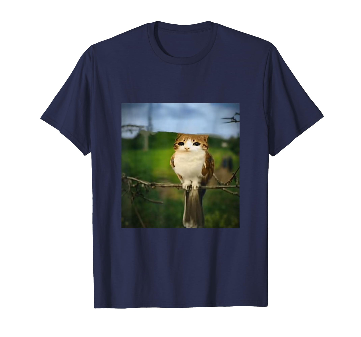 Funny Cat Owl Meme Funny Meowl Meme brainrot gen z Memes T-Shirt
