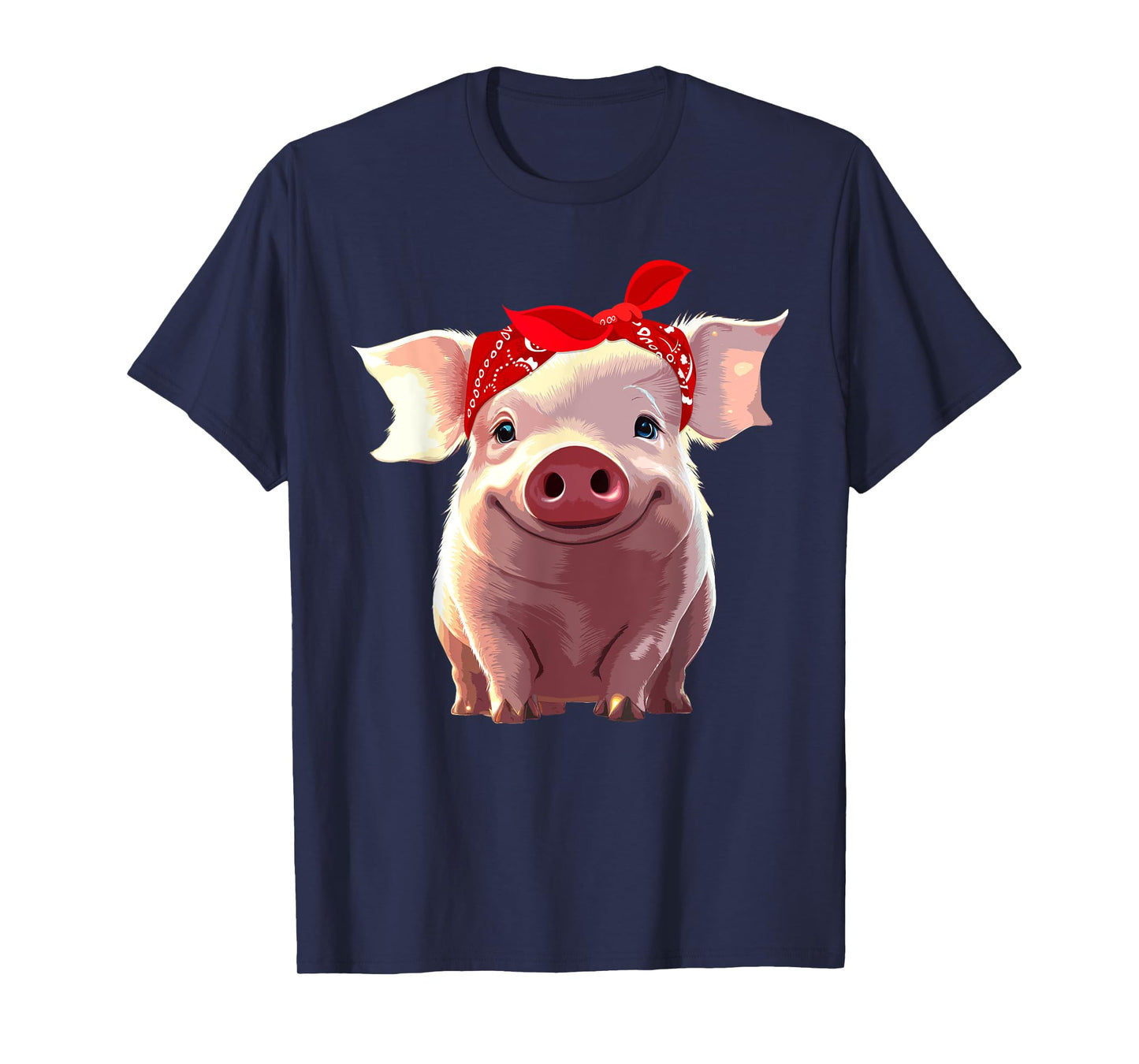 Funny Pig Design For Women Girls Kids Toddlers Piggy Lovers T-Shirt