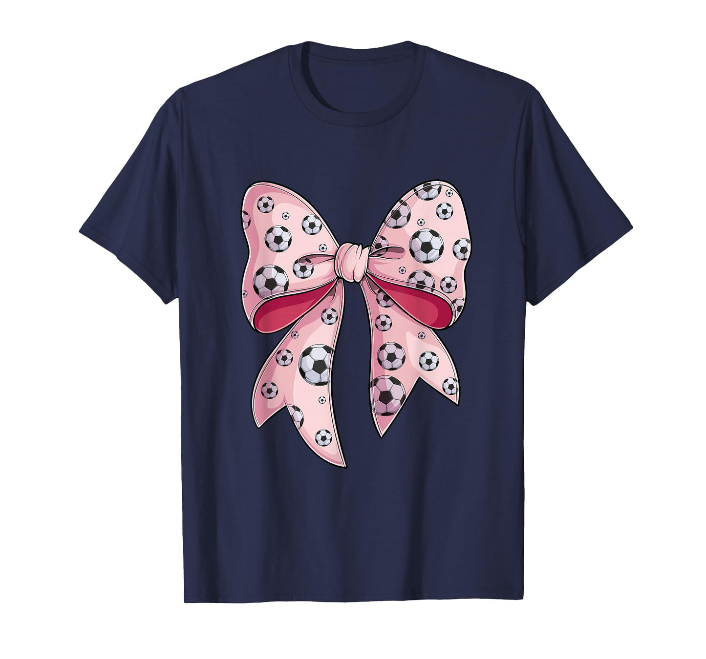 Coquette bow Soccer ball toddler youth girls women T-Shirt