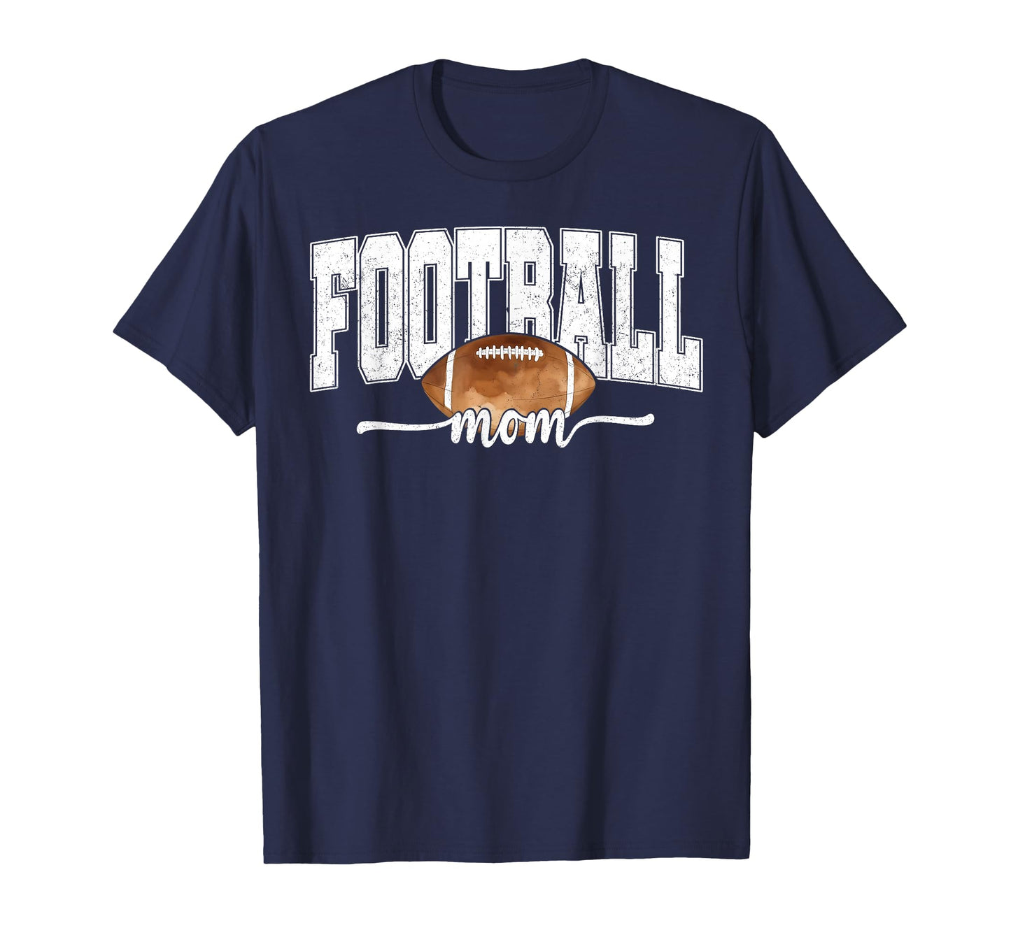 Football Mama Fall Retro Football Mom Game Day Cheer Season T-Shirt