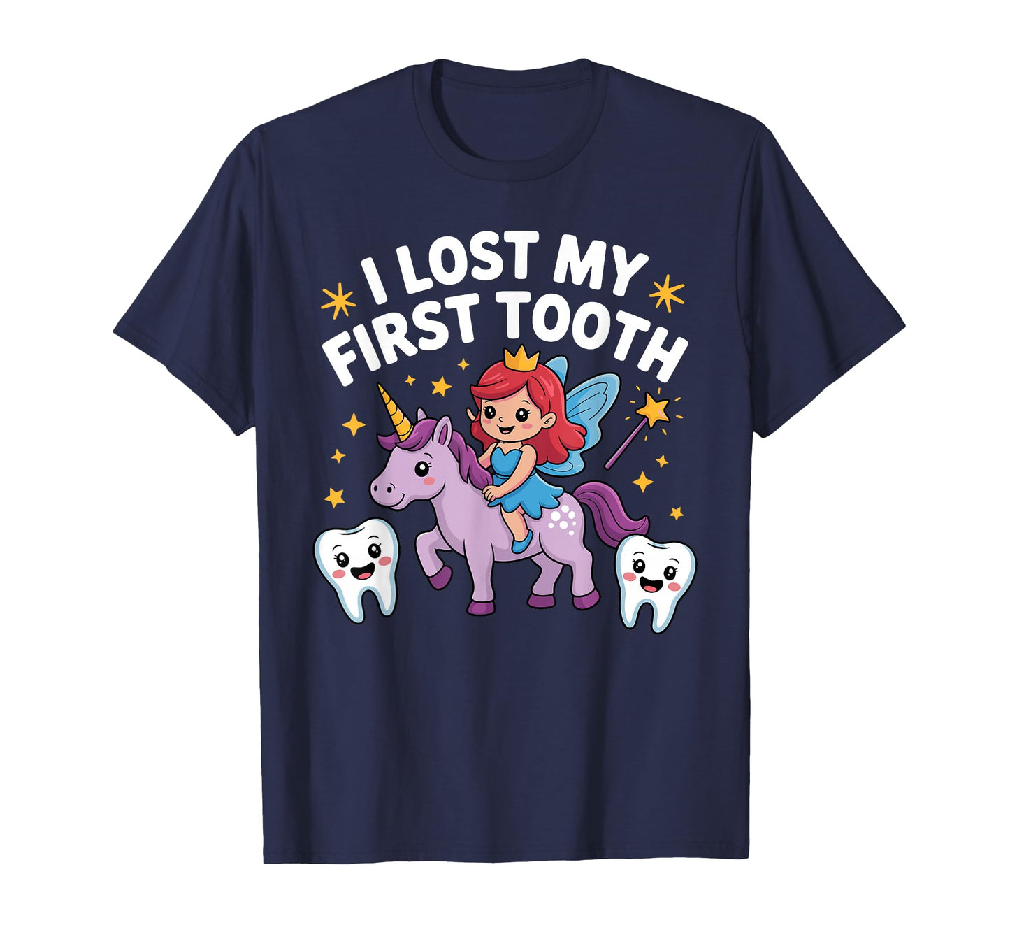 First Lost Tooth Design for Kids Boys Girls Lost First Tooth T-Shirt