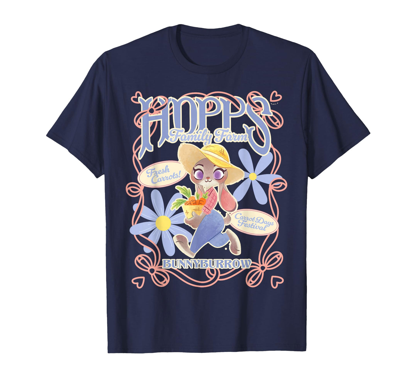 Disney Zootopia Hopps Family Farm On Bunnyburrow Poster T-Shirt