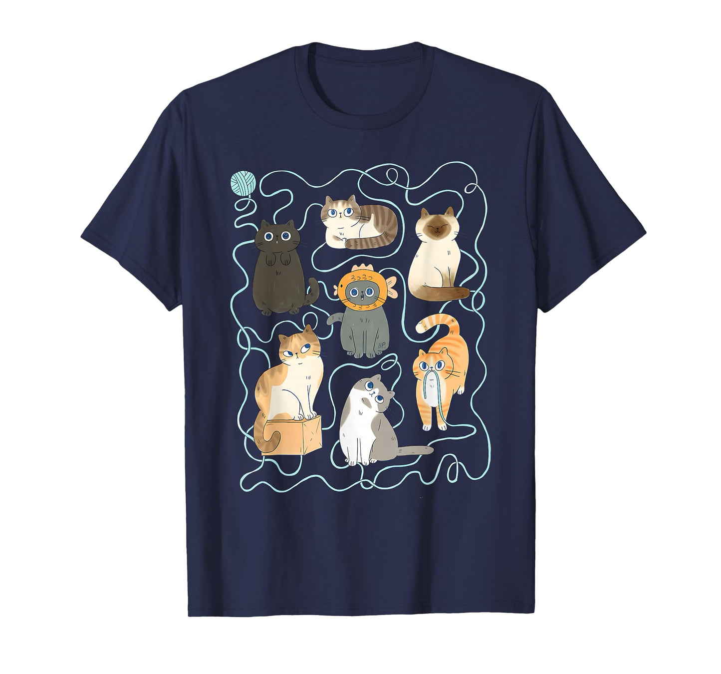 Cute Kittens with Crochet Knitters Crocheter Crocheting T-Shirt