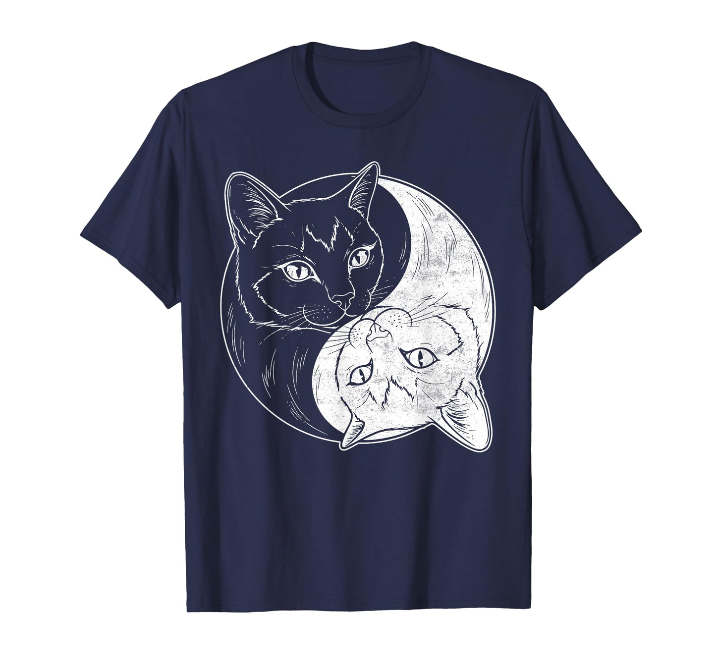 Yin Yang Cats Chinese Art Taoism Cute Kitten Lover T-Shirt