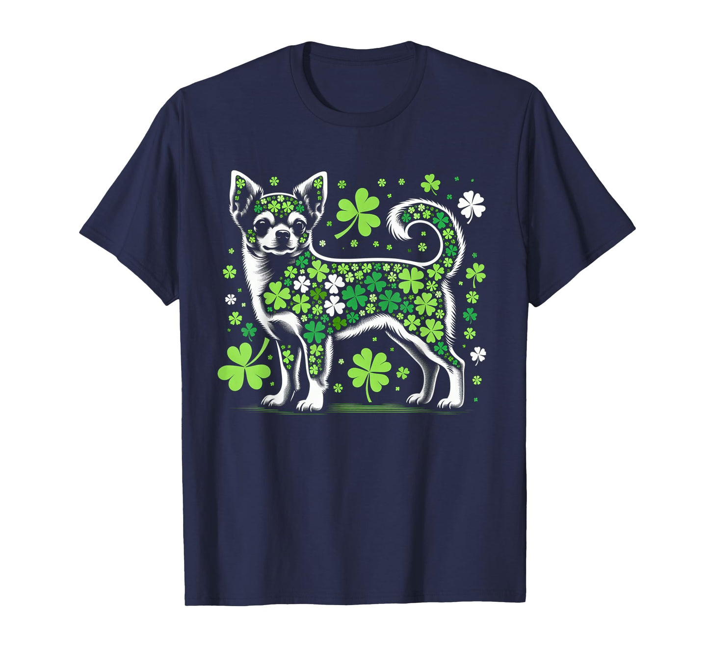 St Patricks Day Dog Themed Women Men Chihuahua Lover T-Shirt